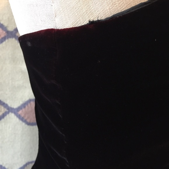 Vintage Velvet Strapless Bodycon Dress - Picture 6 of 8